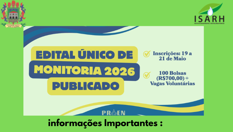 Edital Único de Monitoria - 2026